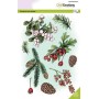 Tampons Floral Christmas 2 A5 - Craft Emotions Clear Stamps