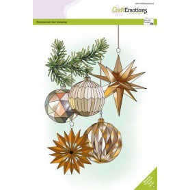 Tampons Christmas decorations A5 - Craft Emotions Clear Stamps