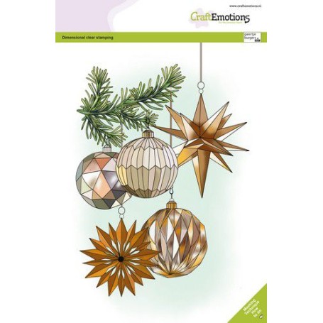 Tampons Christmas decorations A5 - Craft Emotions Clear Stamps
