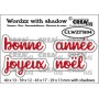 Dies Wordzz with shadow no 4 Joyeux Noël - Crealies