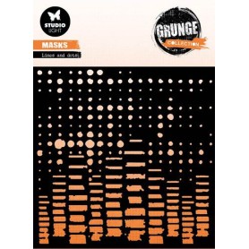 Stencil Mask Grunge Collection Lines and dots - Studio Light