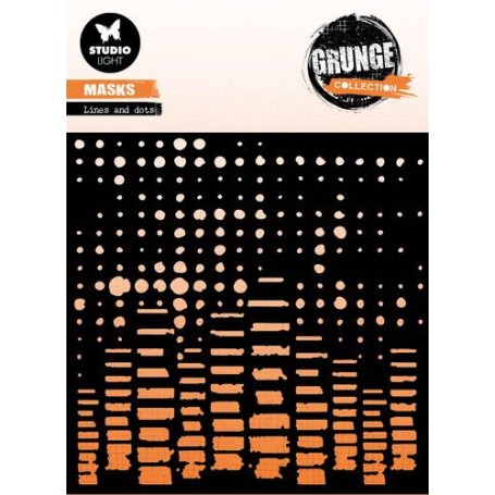 Stencil Mask Grunge Collection Lines and dots - Studio Light