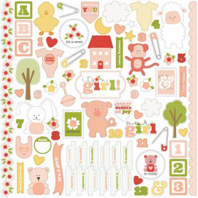 Stickers It's a girl 30x30 - Carta Bella
