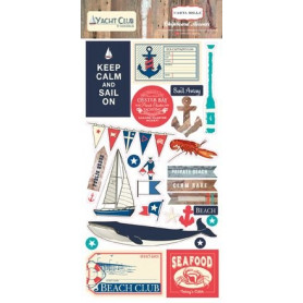 Chipboards Yacht Club 26pc - Carta Bella
