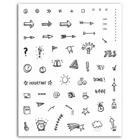Tampons icônes Bullet Journal -Toga