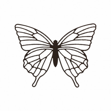 Outil De Découpe à La Plume Florilèges Design - Noir, Dimensions 11,5 X 12,5 X 0,2 Cm, Pour Scrapbooking