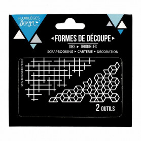 Dies Fine grille 2pc - Florilèges Design