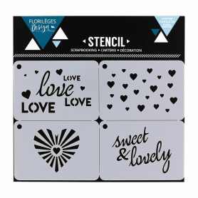 Pochoirs Sweet and lovely - Florilèges Design