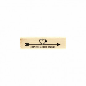 Tampon bois Flèche complicité - Envolée Poétique - Florilèges Design