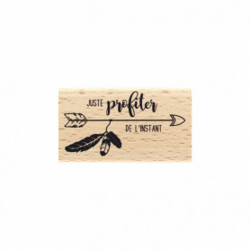 Tampon bois Profiter de l'instant - Envolée Poétique - Florilèges Design