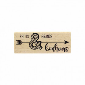 Tampon bois Bonheur fléché - Envolée Poétique - Florilèges Design