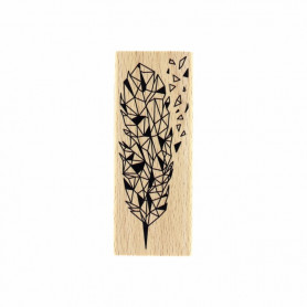 Tampon bois Eclat de plume - Envolée Poétique - Florilèges Design