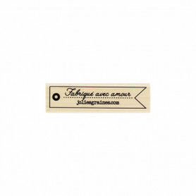 Tampon bois Jolies graines - La vie est belle - Florilèges Design