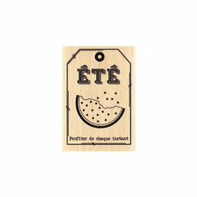 Tampon bois Petite pastèque - Evasion estivale - Florilèges Design