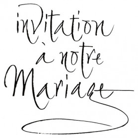 Tampon bois Invitation à notre mariage – Artemio