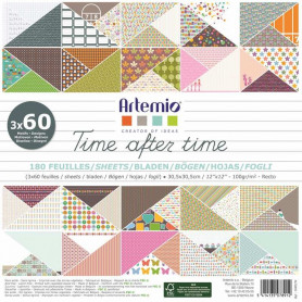 Set de papier 30x30 Time after time 180f –  Artemio