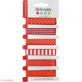 Ruban Lollipop rouge 6x1 m – Artemio