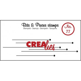 Tampon Hanging hearts – Bits and Pieces no 77 - Crealies