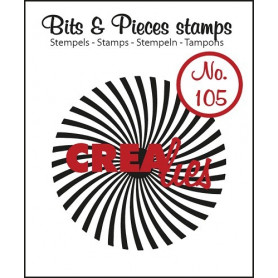Tampon Sun rays bended – Bits and Pieces no 105 - Crealies