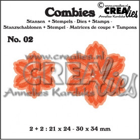 Combies Dies + Tampons flowers B no 02 - Crealies