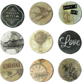 Brads Vintage 9 pcs - Artémio