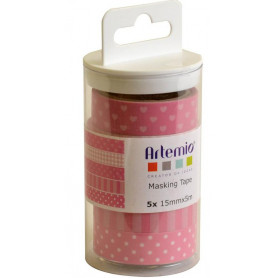 Masking Tape Lollipop Rose 5 x 5 m - Artemio
