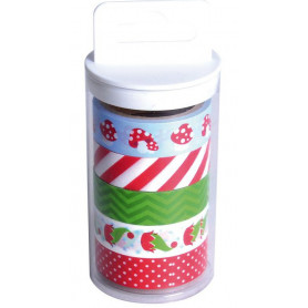 Masking Tape Lutins Noël 5 x 5 m - Artemio
