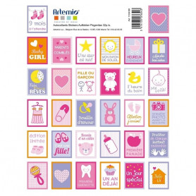 Stickers Timbres Girl - Artemio
