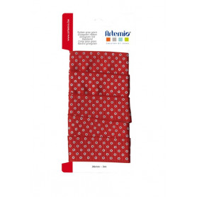 Ruban Pois rouges 1x3m – Artemio