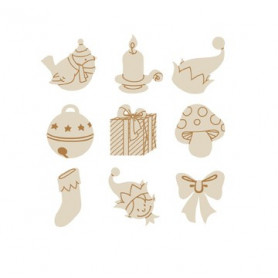 Set de mini silhouettes en bois Lutins - Artémio