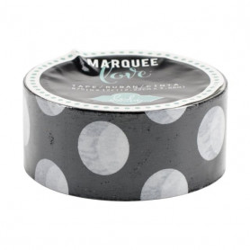 Masking Tape Noir à pois blanc 2,2 cm - Marquee Love - Heidi Swapp