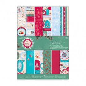 Set de papier et Die-cut A4 Bellissima Christmas 48f - Docrafts Papermania