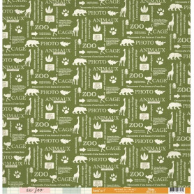 Papier 30x30 Flore 1f - Collection Au Zoo Kesi'art