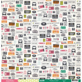 Papier 30x30 Taravao 1f - Collection Aloha Kesi'art