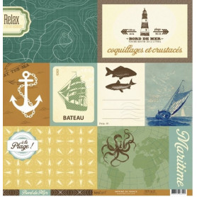 Papier 30x30 Rivage 1f - Collection Bord de mer Kesi'art