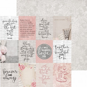Papier 30x30 Fondness 1f – Collection P.S I Love You Kaisercraft