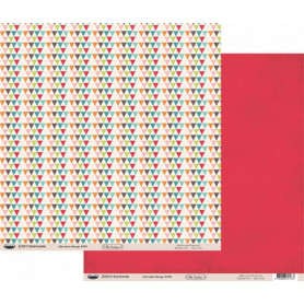 Papier 30x30 Eté indien rouge 1f – Swirlcards