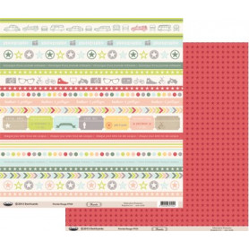 Papier 30x30 Floride Rouge 1f – Swirlcards