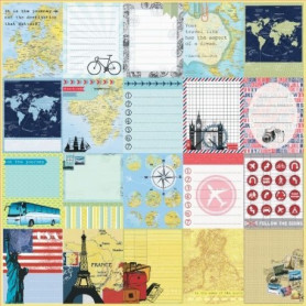 Papier 30x30 Bright Impressions 1f – Collection Around the World ScrapBerry's