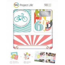 Cartes Project Life Embossed 98 pcs - Becky Higgins