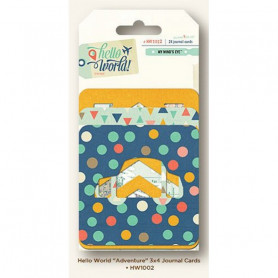 Journal Cards Hello World Adventure 24pcs - My Mind's Eye