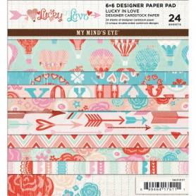 Set de papier 15x15 Lucky in Love 24f - My Mind's Eye