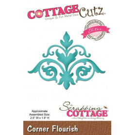 Die Corner Flourish - CottageCutz - Scrapping Cottage Die