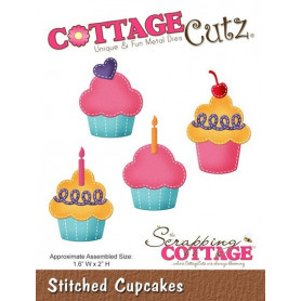Die Stitched Cupcakes - CottageCutz - Scrapping Cottage