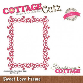 Die Sweet Love Frame - CottageCutz - Scrapping Cottage