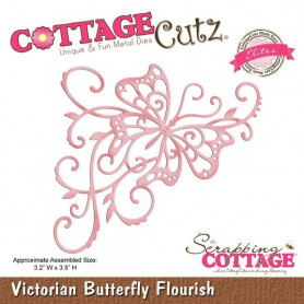 Die Victorian Butterfly Flourish - CottageCutz - Scrapping Cottage