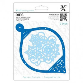 Dies Boule 2pc - Xcut Snowflake Bauble