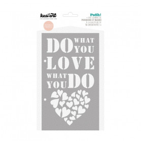 Pochoir Posh! What you love - Kesi'art