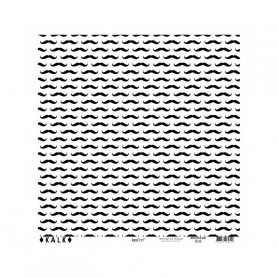 Papier calque 30x30 moustache noir 1f – Kesi'art