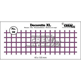 Die Decorette XL 06 Squares straight - Crealies
